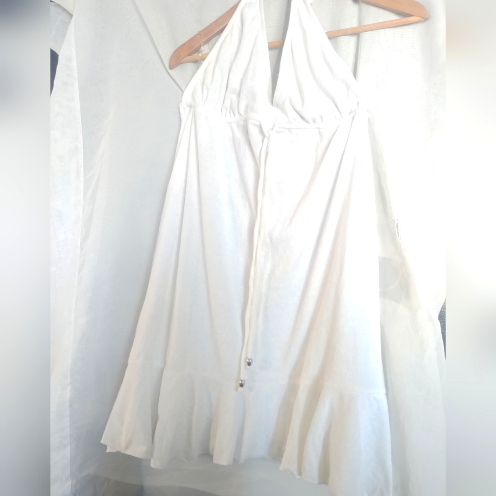 Beach white dress L